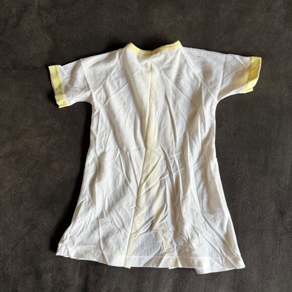 Vintage Infant Yellow & White Curity Snap-Front Baby Gown 22 Inches Long - Picture 5 of 5